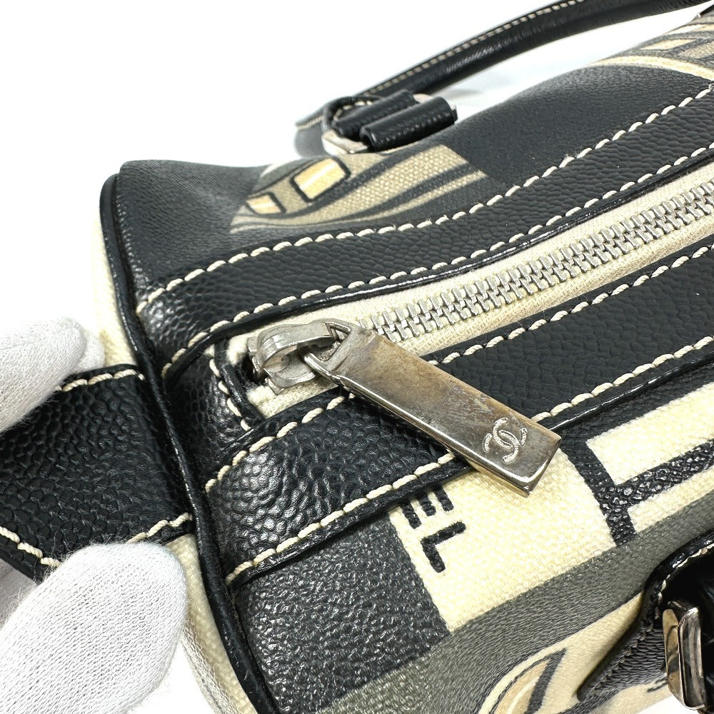 CHANEL セントラルステーション ハンドバッグ カバン ミニ ボストンバッグ PVC レディース ブラック - brandshop-reference