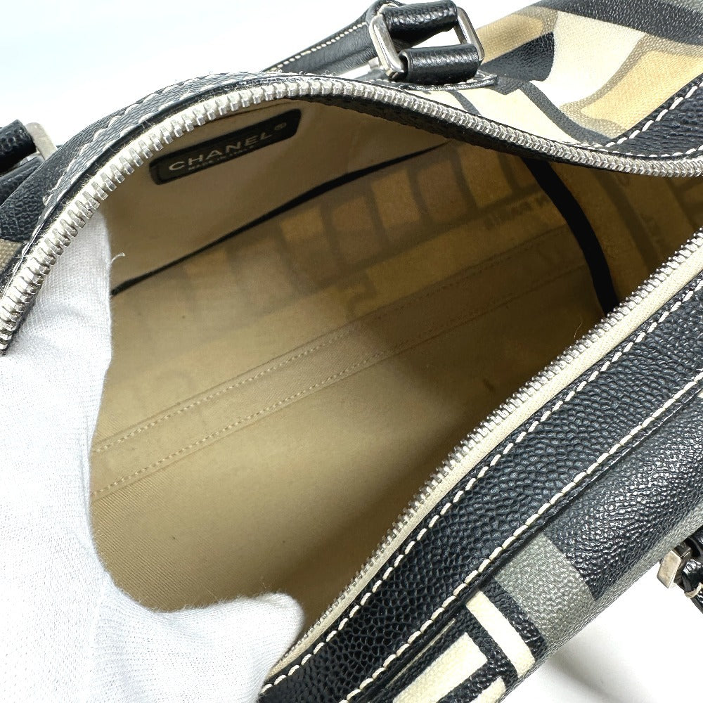 CHANEL セントラルステーション ハンドバッグ カバン ミニ ボストンバッグ PVC レディース ブラック - brandshop-reference