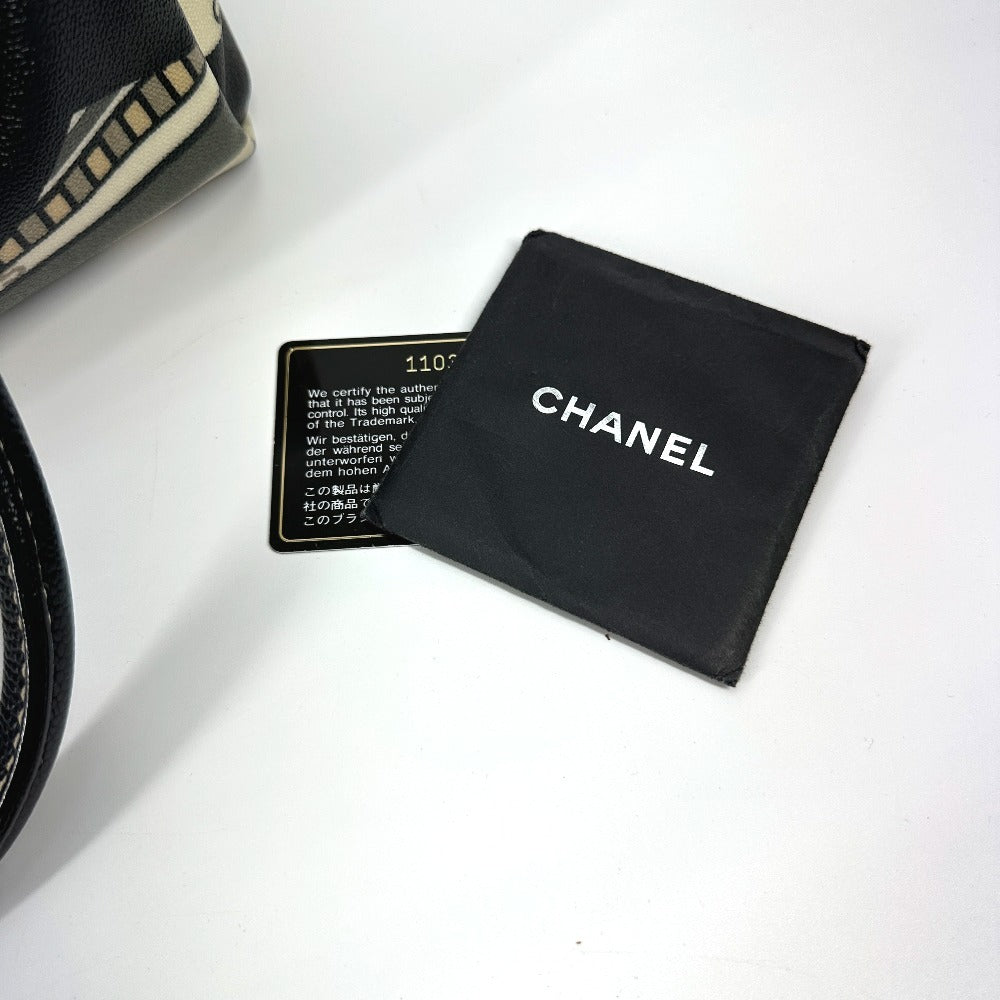 CHANEL セントラルステーション ハンドバッグ カバン ミニ ボストンバッグ PVC レディース ブラック - brandshop-reference