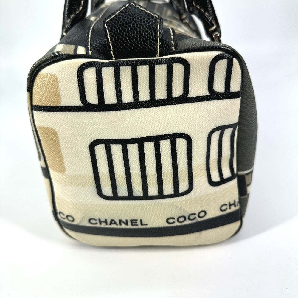 CHANEL セントラルステーション ハンドバッグ カバン ミニ ボストンバッグ PVC レディース ブラック - brandshop-reference