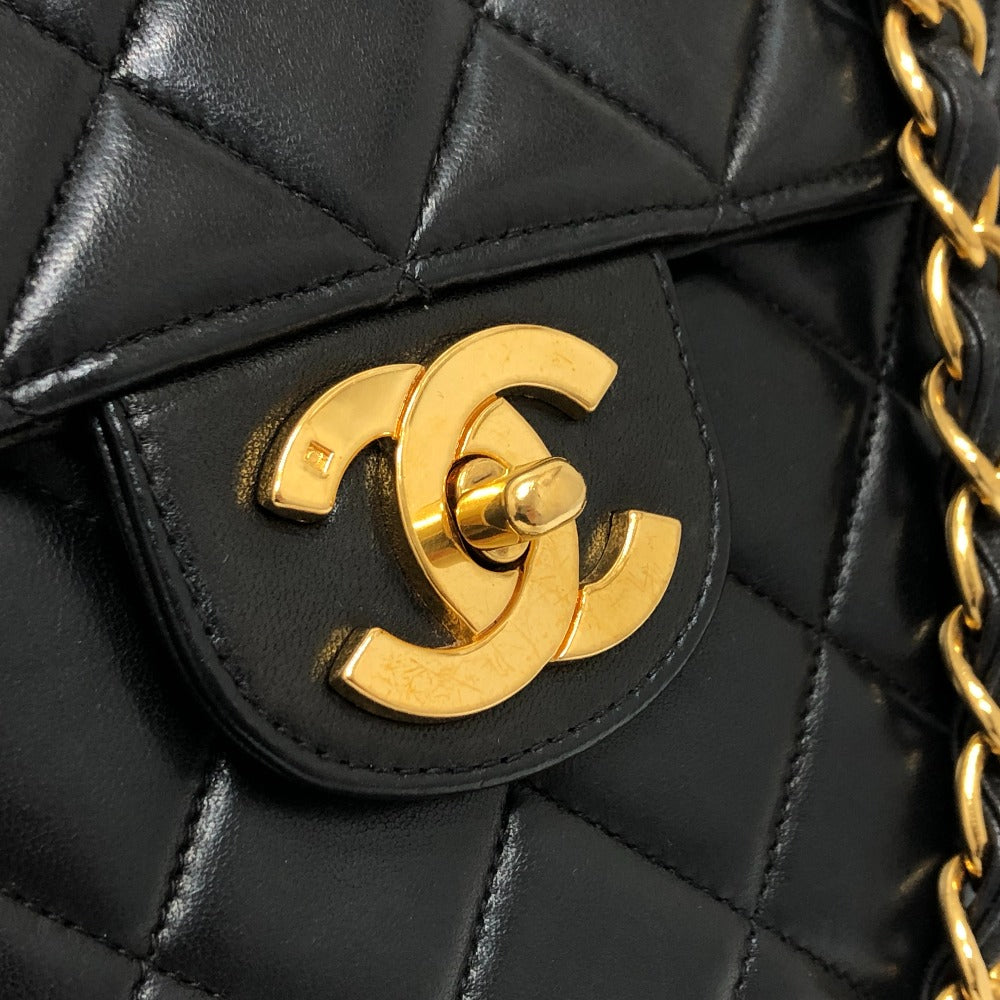 CHANEL マトラッセ30 Wチェーン マトラッセ カバン バッグ ハンドバッグ ショルダーバッグ ラムスキン レディース ブラック - brandshop-reference