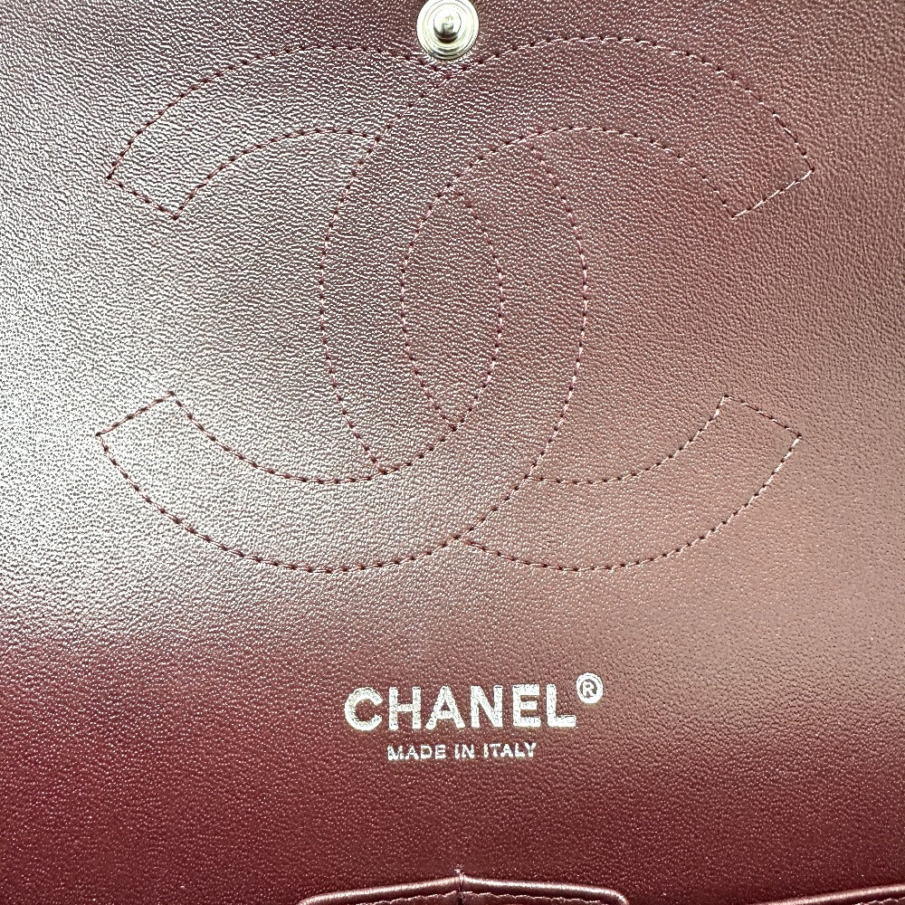 CHANEL A58600 マトラッセ30 Wフラップ Wチェーン 肩掛け 斜め掛け カバン ショルダーバッグ ラムスキン レディース ブラック
