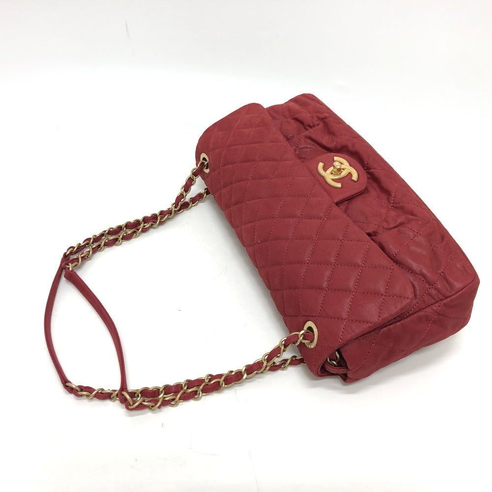 CHANEL マトラッセ 30 ココマーク Wチェーン ショルダーバッグ コーティングレザー レディース レッド - brandshop-reference