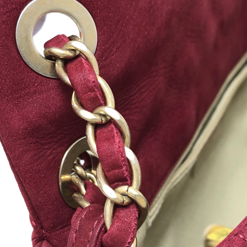 CHANEL マトラッセ 30 ココマーク Wチェーン ショルダーバッグ コーティングレザー レディース レッド - brandshop-reference