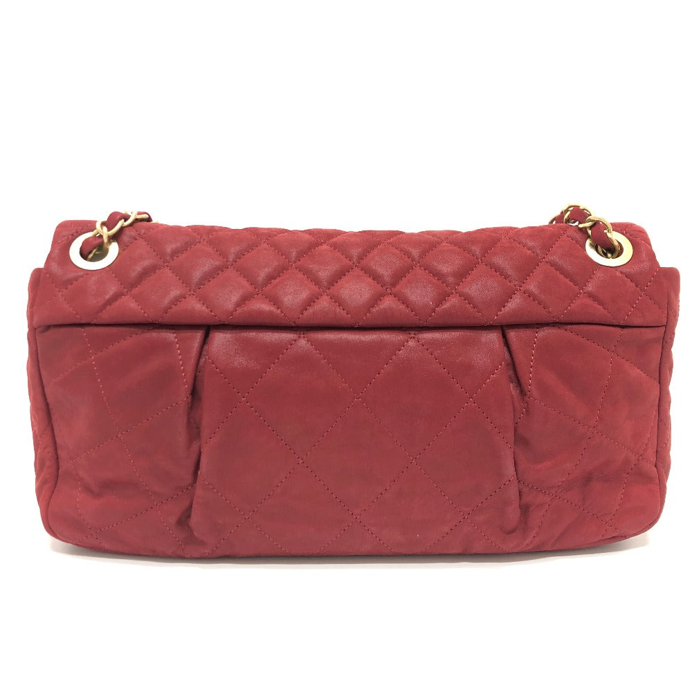 CHANEL マトラッセ 30 ココマーク Wチェーン ショルダーバッグ コーティングレザー レディース レッド - brandshop-reference