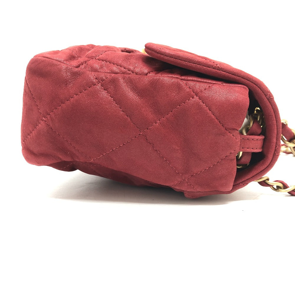 CHANEL マトラッセ 30 ココマーク Wチェーン ショルダーバッグ コーティングレザー レディース レッド - brandshop-reference