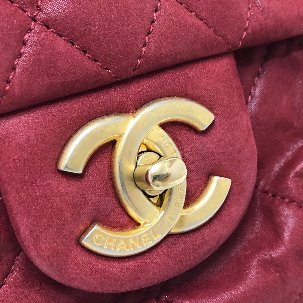 CHANEL マトラッセ 30 ココマーク Wチェーン ショルダーバッグ コーティングレザー レディース レッド - brandshop-reference