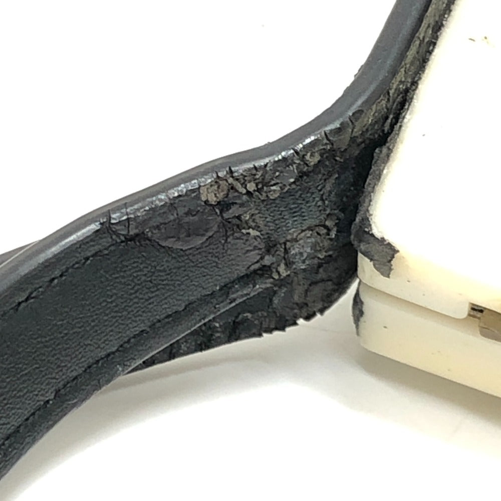 CHANEL Chocolate Bar Bag Clasp Here Mark Handbag Shoulder Bag Lambskin Women's Black