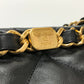 CHANEL AS3502 Coco Mark CC Matelasse Small Shopping Bag, Chain Bag, Shoulder Bag, Lambskin, Black, Women's