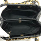 CHANEL AS3502 Coco Mark CC Matelasse Small Shopping Bag, Chain Bag, Shoulder Bag, Lambskin, Black, Women's