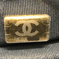 CHANEL AS3502 Coco Mark CC Matelasse Small Shopping Bag, Chain Bag, Shoulder Bag, Lambskin, Black, Women's
