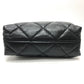CHANEL AS3502 Coco Mark CC Matelasse Small Shopping Bag, Chain Bag, Shoulder Bag, Lambskin, Black, Women's
