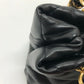 CHANEL AS3502 Coco Mark CC Matelasse Small Shopping Bag, Chain Bag, Shoulder Bag, Lambskin, Black, Women's