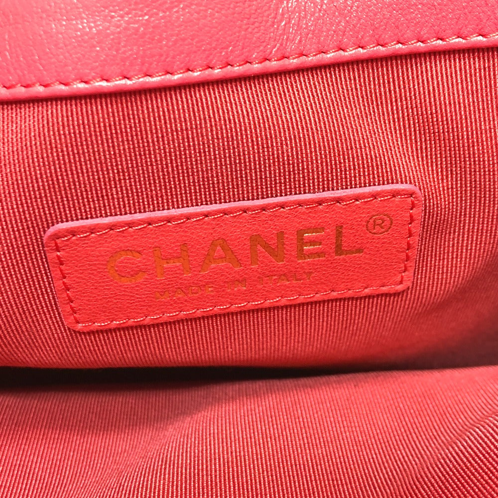 CHANEL ココマーク マトラッセ キルティング チェーンバッグ カバン トートバッグ ハンドバッグ ラムスキン レディース ピンク