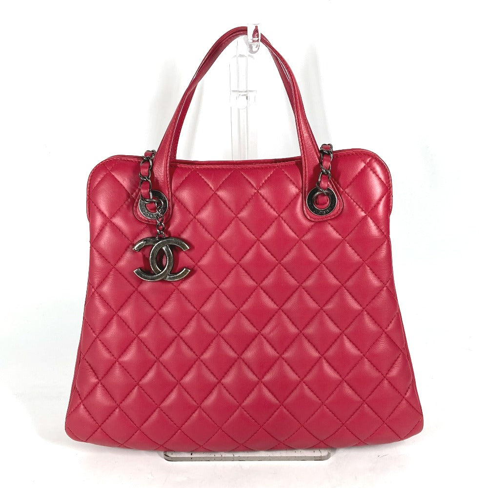CHANEL ハンドバッグ ショルダーバッグ 肩掛け CC ココマーク マトラッセ キルティング 2WAYバッグ チェーン トートバッグ ラムスキン レディース ピンク