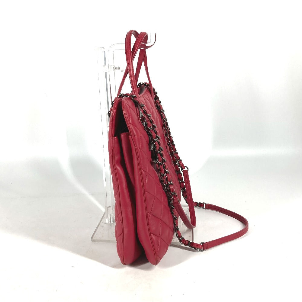 CHANEL ハンドバッグ ショルダーバッグ 肩掛け CC ココマーク マトラッセ キルティング 2WAYバッグ チェーン トートバッグ ラムスキン レディース ピンク