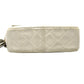 CHANEL Matelasse CC Mark Fringe Pochette Chain Crossbody Bag Shoulder Bag Lambskin Leather White Used