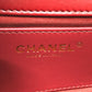 CHANEL ココマーク マトラッセ 3チェーン カバン 斜め掛け ショルダーバッグ ラムスキン レディース レッド - brandshop-reference