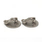 CHANEL 00C CC Mark 2000 CROISIERE Vintage accessory clip-on Earrings Metal Silver Used