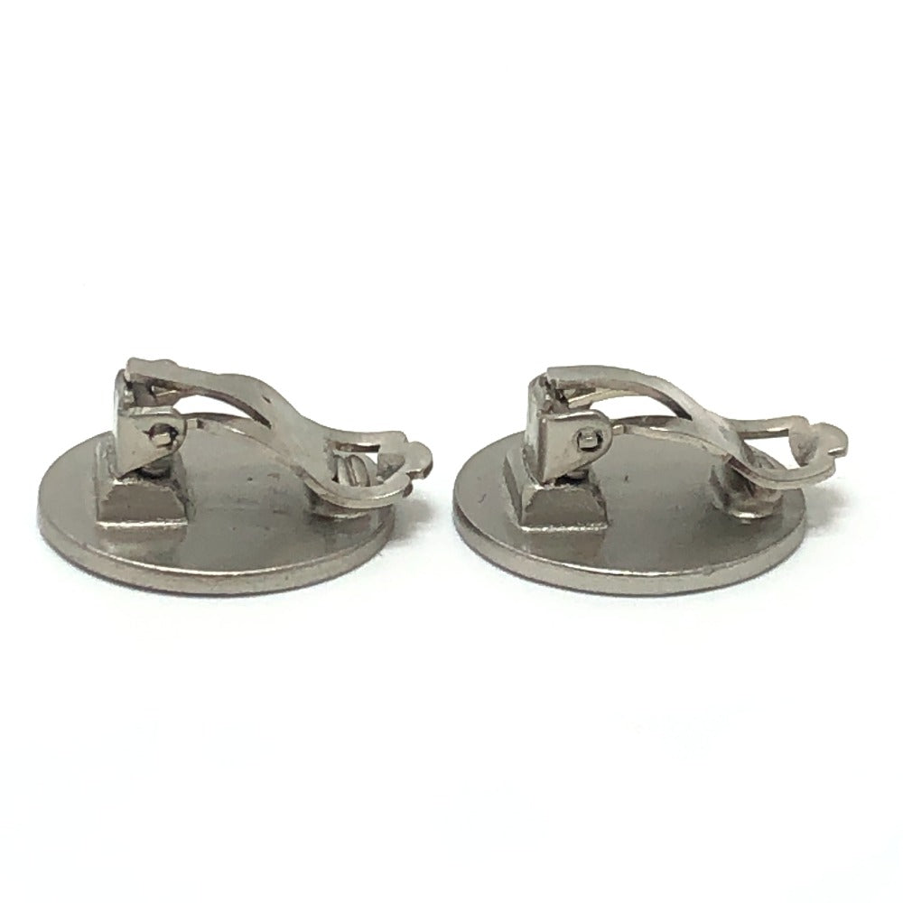 CHANEL 00C CC Mark 2000 CROISIERE Vintage accessory clip-on Earrings Metal Silver Used
