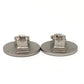 CHANEL 00C CC Mark 2000 CROISIERE Vintage accessory clip-on Earrings Metal Silver Used