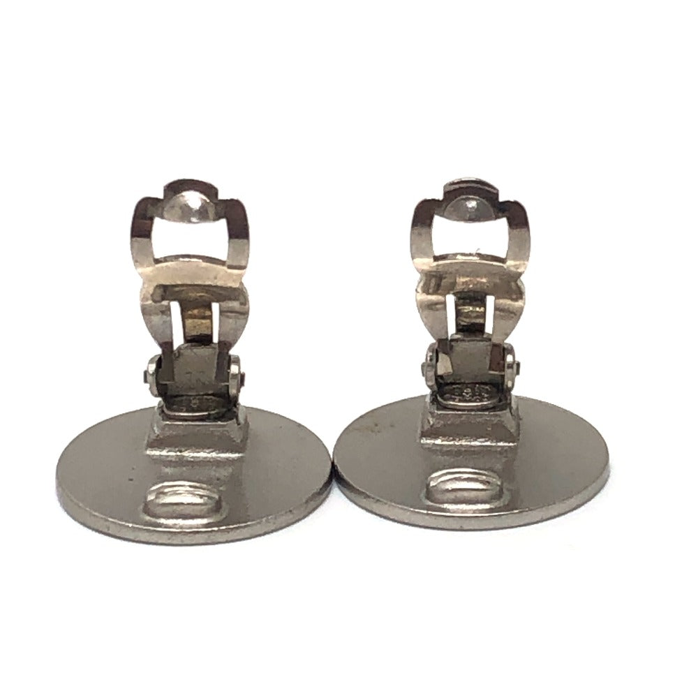CHANEL 00C CC Mark 2000 CROISIERE Vintage accessory clip-on Earrings Metal Silver Used