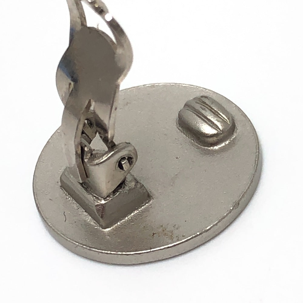 CHANEL 00C CC Mark 2000 CROISIERE Vintage accessory clip-on Earrings Metal Silver Used