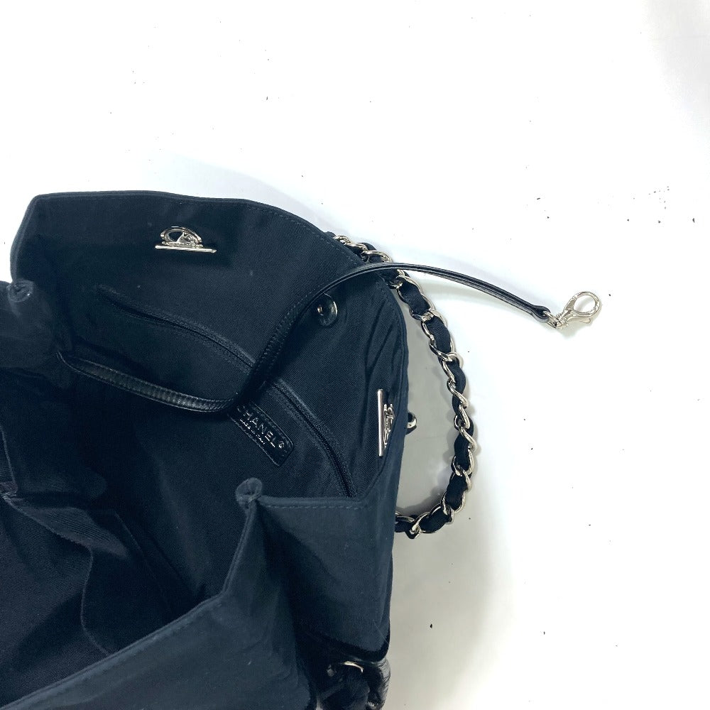 CHANEL 肩掛け トートバッグ カバン チェーン ショルダーバッグ トートバッグ エナメル レディース ブラック