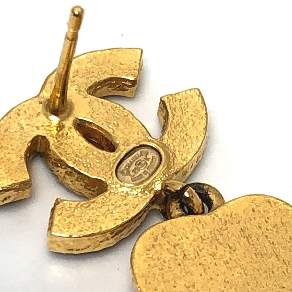 CHANEL L23 ココマーク フラワー ジュエリー アクセサリー 耳飾り ピアス メタル レディース ピンク×ブラック ゴールド