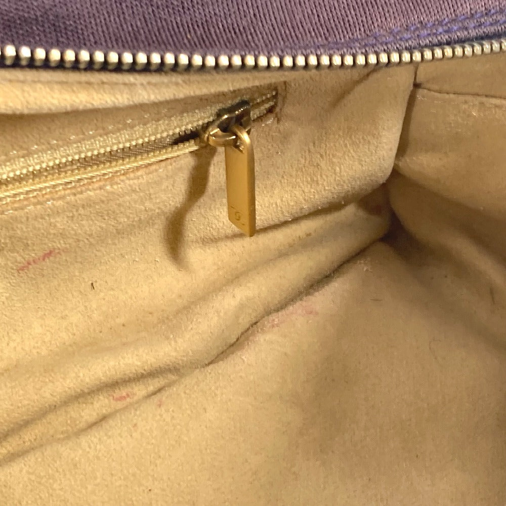 CHANEL CC ロゴ ココマーク チョコバー Wチェーン カバン 肩掛け ショルダーバッグ ジャージ レディース パープル - brandshop-reference