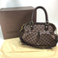 LOUIS VUITTON N51997 Damier Trevi PM Handbag, Unisex, Damier Canvas, Ebene Brown