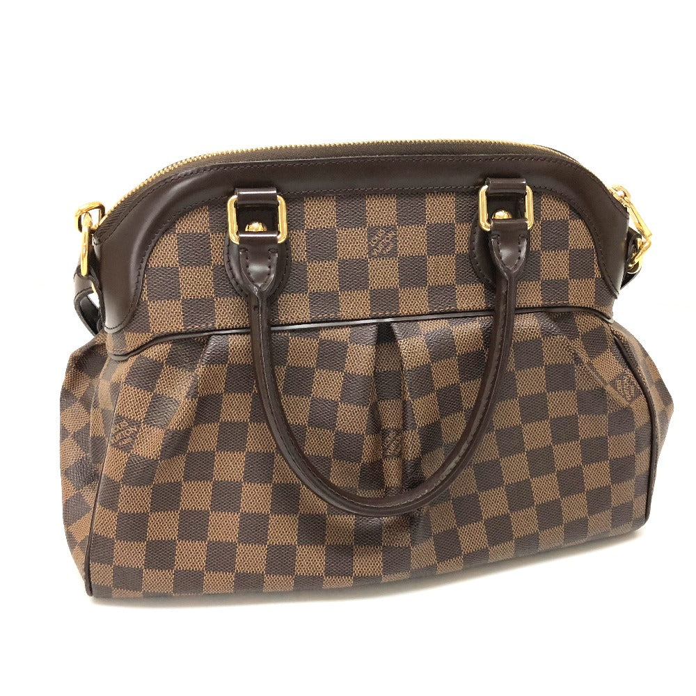 LOUIS VUITTON N51997 Damier Trevi PM Handbag, Unisex, Damier Canvas, Ebene Brown