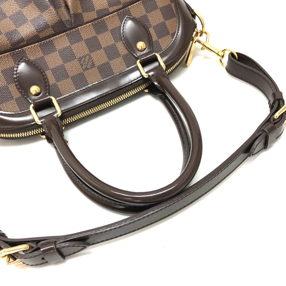 LOUIS VUITTON N51997 Damier Trevi PM Handbag, Unisex, Damier Canvas, Ebene Brown