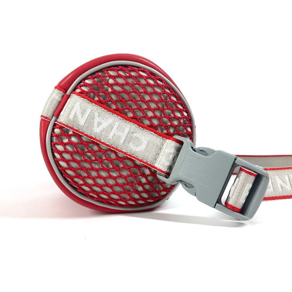 CHANEL スポーツ バイカラー ロゴ 筒形 肩掛け  ハンドバッグ ラバー レディース レッド - brandshop-reference