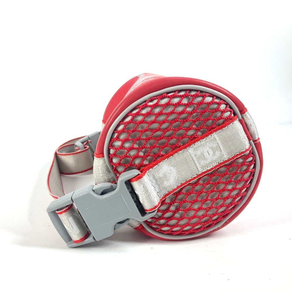 CHANEL スポーツ バイカラー ロゴ 筒形 肩掛け  ハンドバッグ ラバー レディース レッド - brandshop-reference