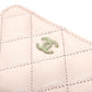 CHANEL AP0216 マトラッセ クラシック ジップ コインパース 小銭入れ 財布 コインケース キャビアスキン レディース ピンク