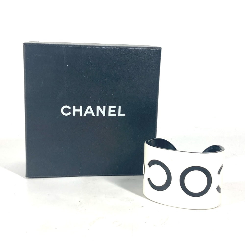 CHANEL 02P CC ココマーク アクセサリー バングル プラスチック レディース ホワイト