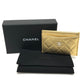 CHANEL AP0213 ココマーク クラシック マトラッセ キャビアスキン 小物 カードケース キャビアスキン レディース ゴールド
