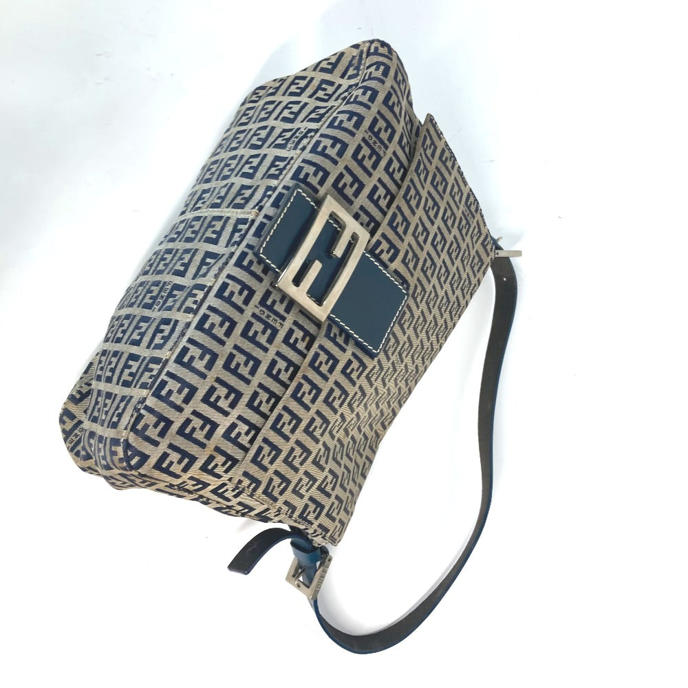 FENDI 肩掛け カバン マンマバケット ズッキーノ ショルダーバッグ キャンバス/レザー レディース - brandshop-reference