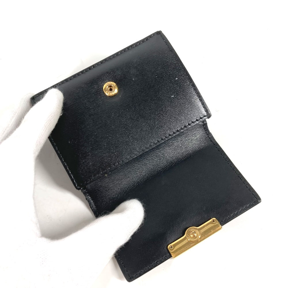 FENDI 8M0395 ロゴ コンパクトウォレット 3つ折り財布 レザー レディース