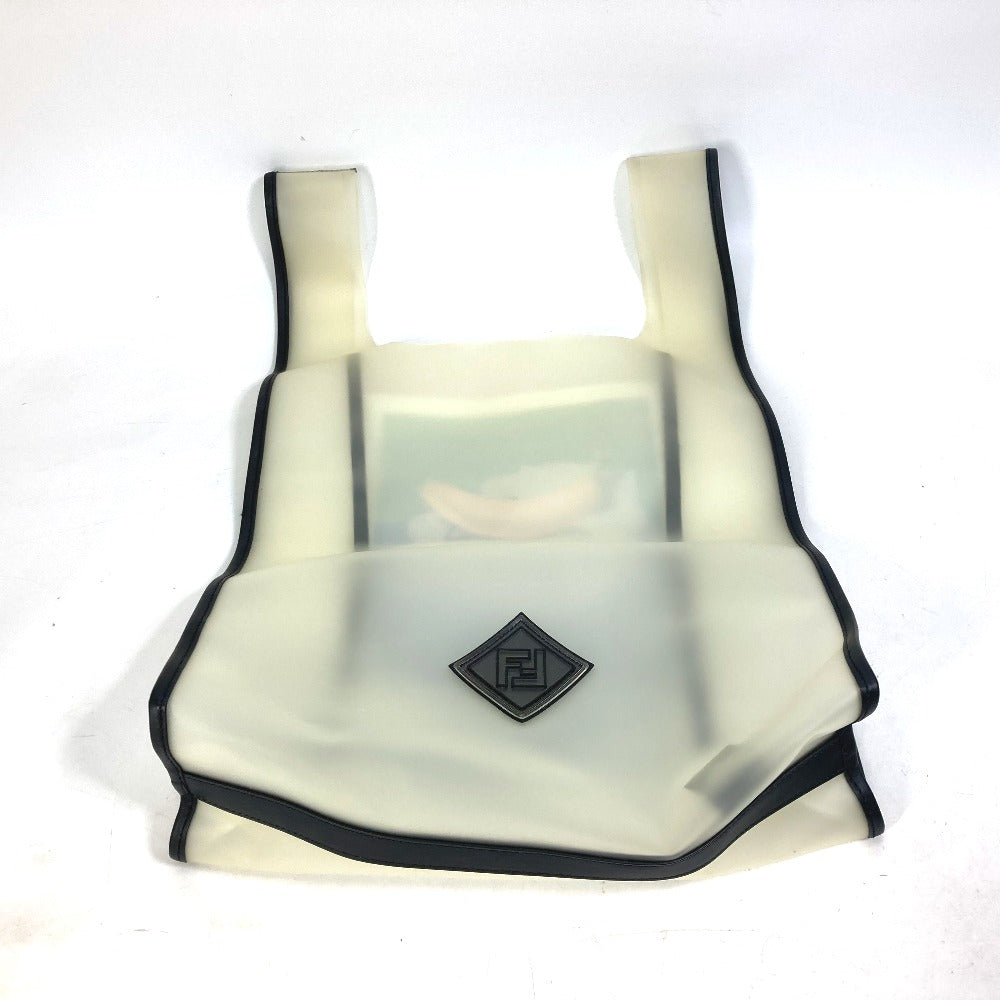 FENDI 7VA442 Banana Fruit FREEDOM Logo Eco Bag, Handbag, Vinyl, Women's, Clear