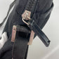 FENDI Crossbody Bag with Logo and Metal Plate, Pochette, Sacoche, Shoulder Bag, Nylon, Men's, Black