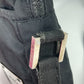 FENDI Crossbody Bag with Logo and Metal Plate, Pochette, Sacoche, Shoulder Bag, Nylon, Men's, Black