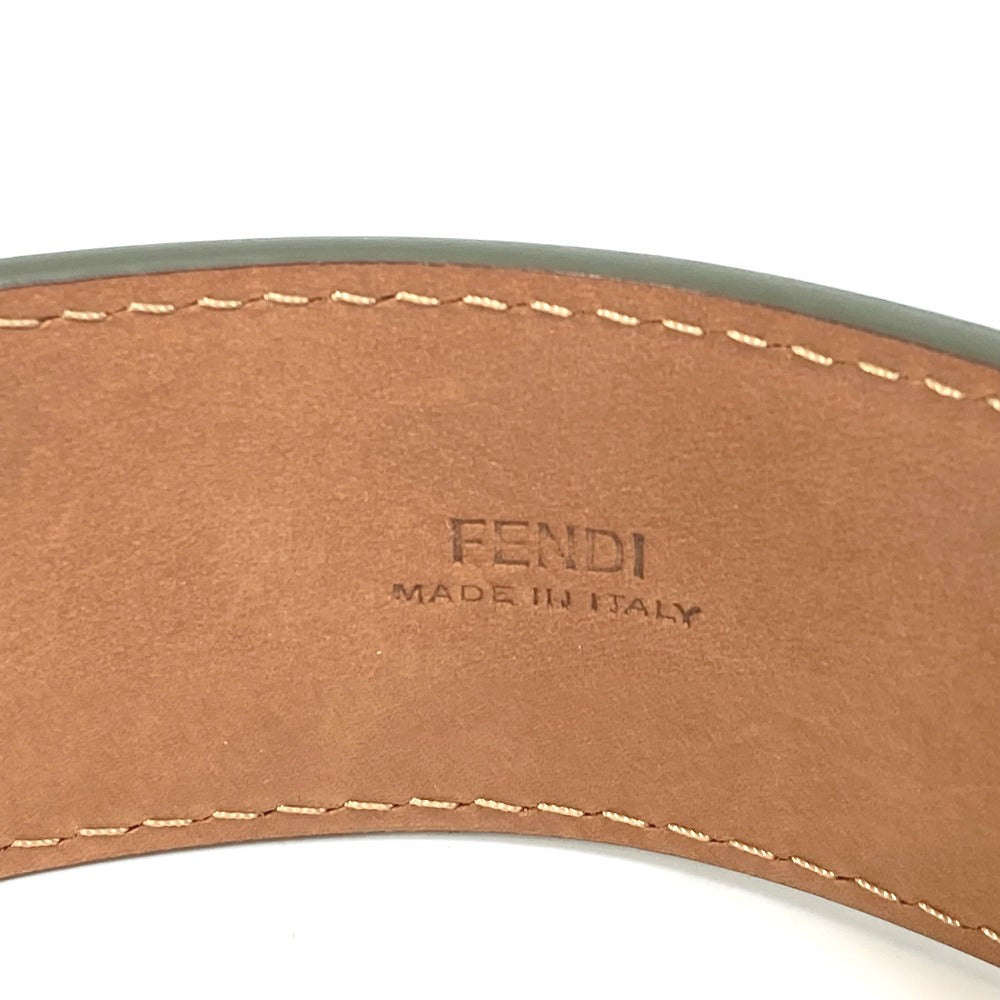 FENDI Studded Waist Belt, Leather Pants Belt, Women's, Khaki