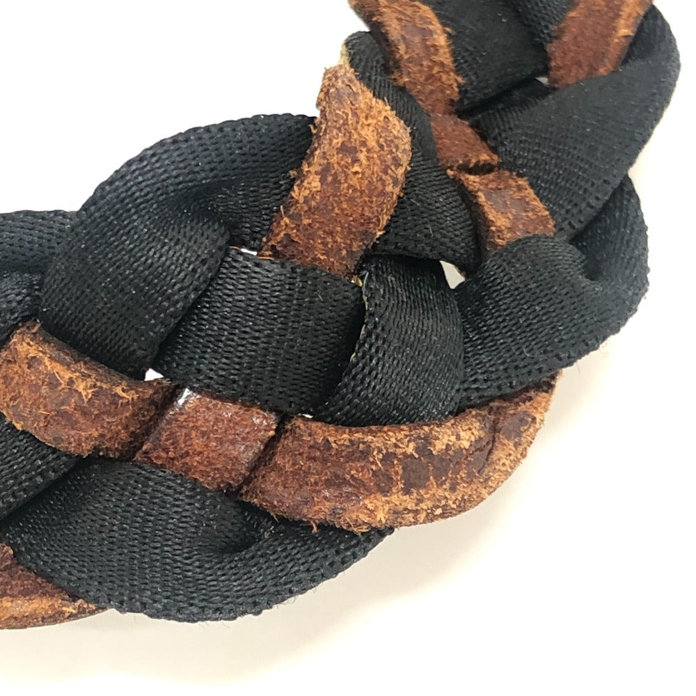 FENDI ズッカ柄 ズッキーノ柄 カバン 編み込みハンドル トートバッグ ハンドバッグ キャンバス レディース カーキ