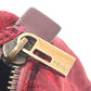 FENDI Zucca Pattern Mini Bag Handbag Logo Vintage Canvas Women's Red