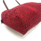 FENDI Zucca Pattern Mini Bag Handbag Logo Vintage Canvas Women's Red