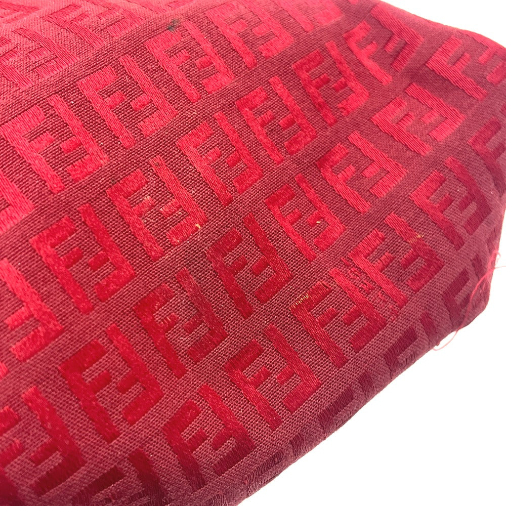 FENDI Zucca Pattern Mini Bag Handbag Logo Vintage Canvas Women's Red