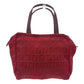 FENDI Zucca Pattern Mini Bag Handbag Logo Vintage Canvas Women's Red