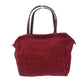 FENDI Zucca Pattern Mini Bag Handbag Logo Vintage Canvas Women's Red